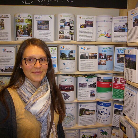 Lena Deffner auf der Grünen Woche in Berlin