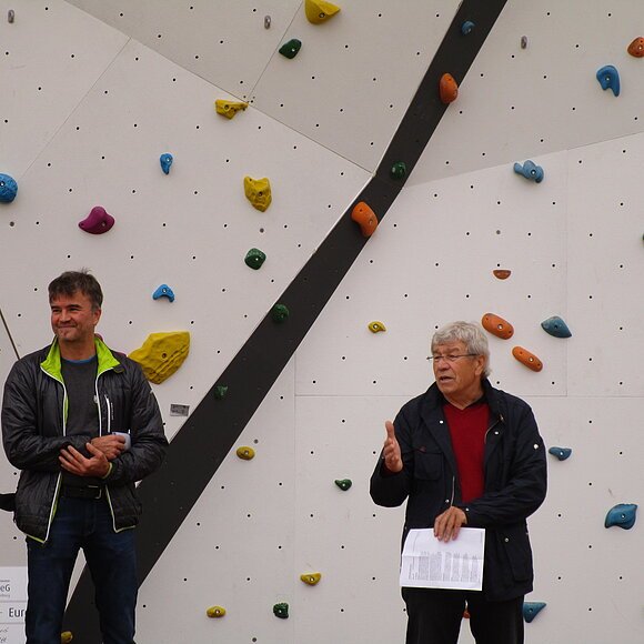 Einweihung "Aussenkletterfläche jurabloc"